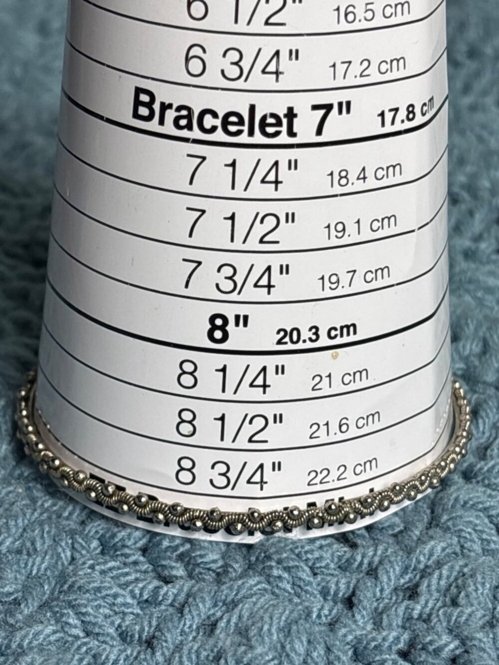 Vintage Textured Silvertone Abstract Bangle Bracelet 9 inches